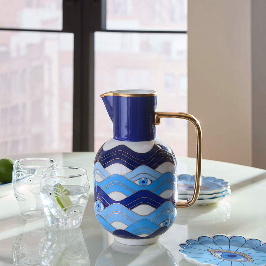 Blue Porcelain Pitcher | Jonathan Adler Druggist | Oroa.com