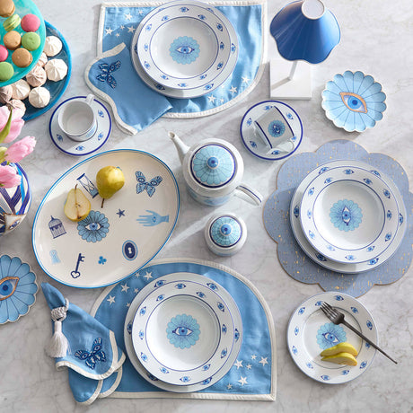 Marbleized Acrylic Tiered Tray | Jonathan Adler Mustique | Oroa.com