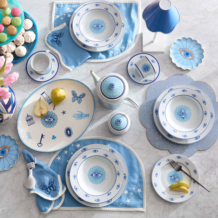 Floral Eye Porcelain Teapot | Jonathan Adler Druggist | Oroa.com