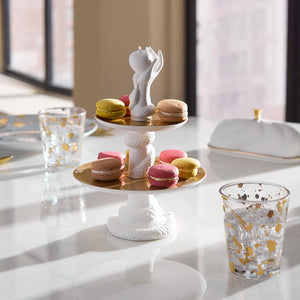 Gold Flecked Glassware Set (4) | Jonathan Adler 1948 Rocks | Oroa.com