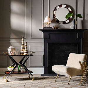 Painted Glass Bar Cart | Jonathan Adler Trocadero | Oroa.com