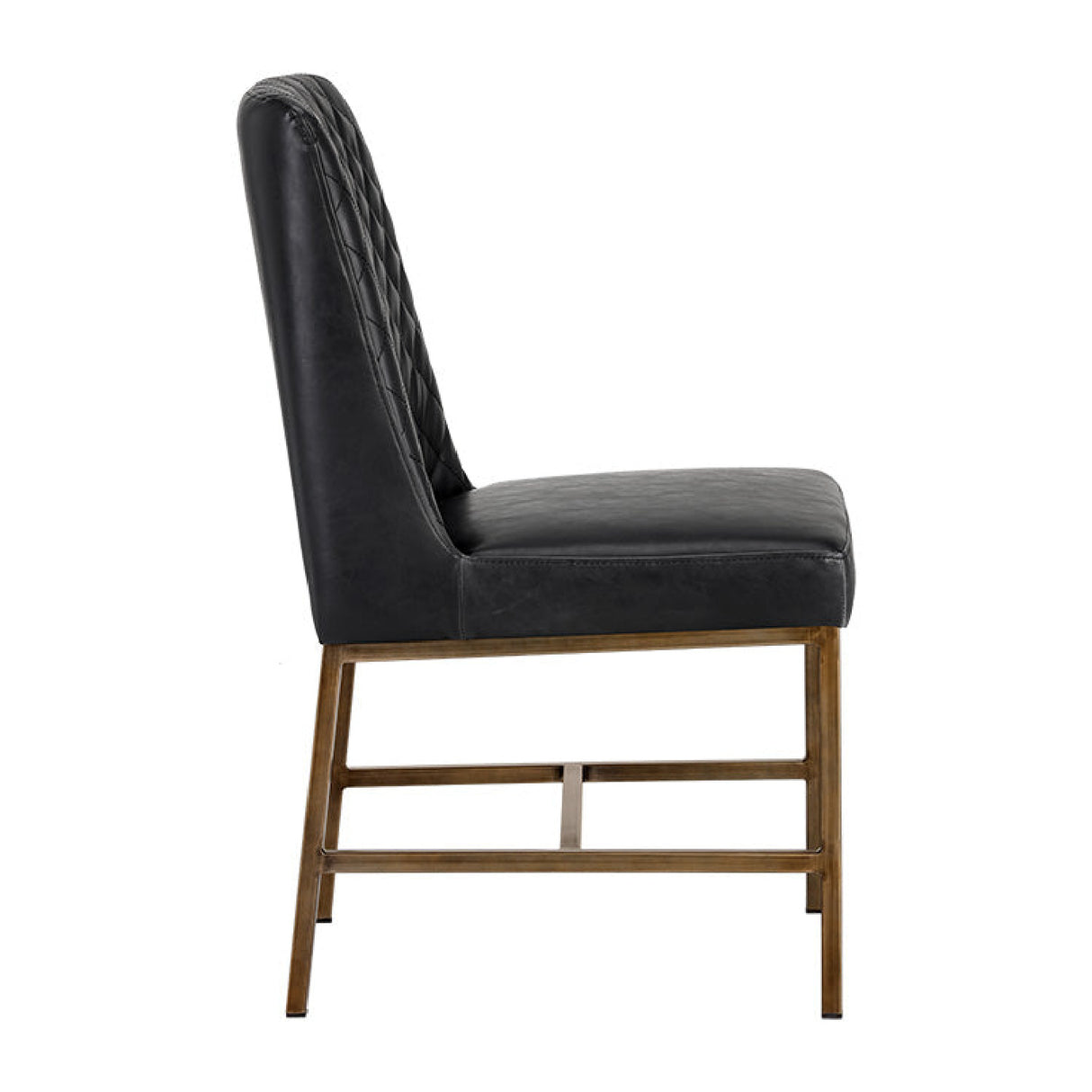   Modern European furniture - Diamond-Stitched Leather-Inspired Dining Chairs (2) - www.oroa.com | Oroa.com