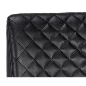  Modern European furniture - Diamond-Stitched Leather-Inspired Dining Chairs (2) - www.oroa.com | Oroa.com