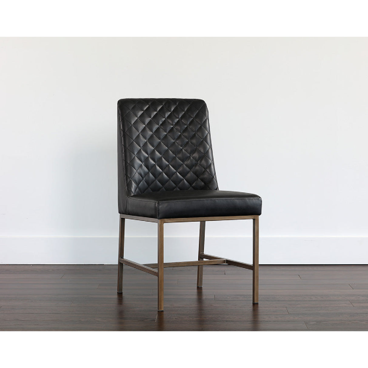   Modern European furniture - Diamond-Stitched Leather-Inspired Dining Chairs (2) - www.oroa.com | Oroa.com
