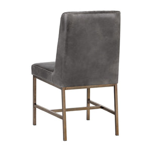   Modern European furniture - Diamond-Stitched Leather-Inspired Dining Chairs (2) - www.oroa.com | Oroa.com