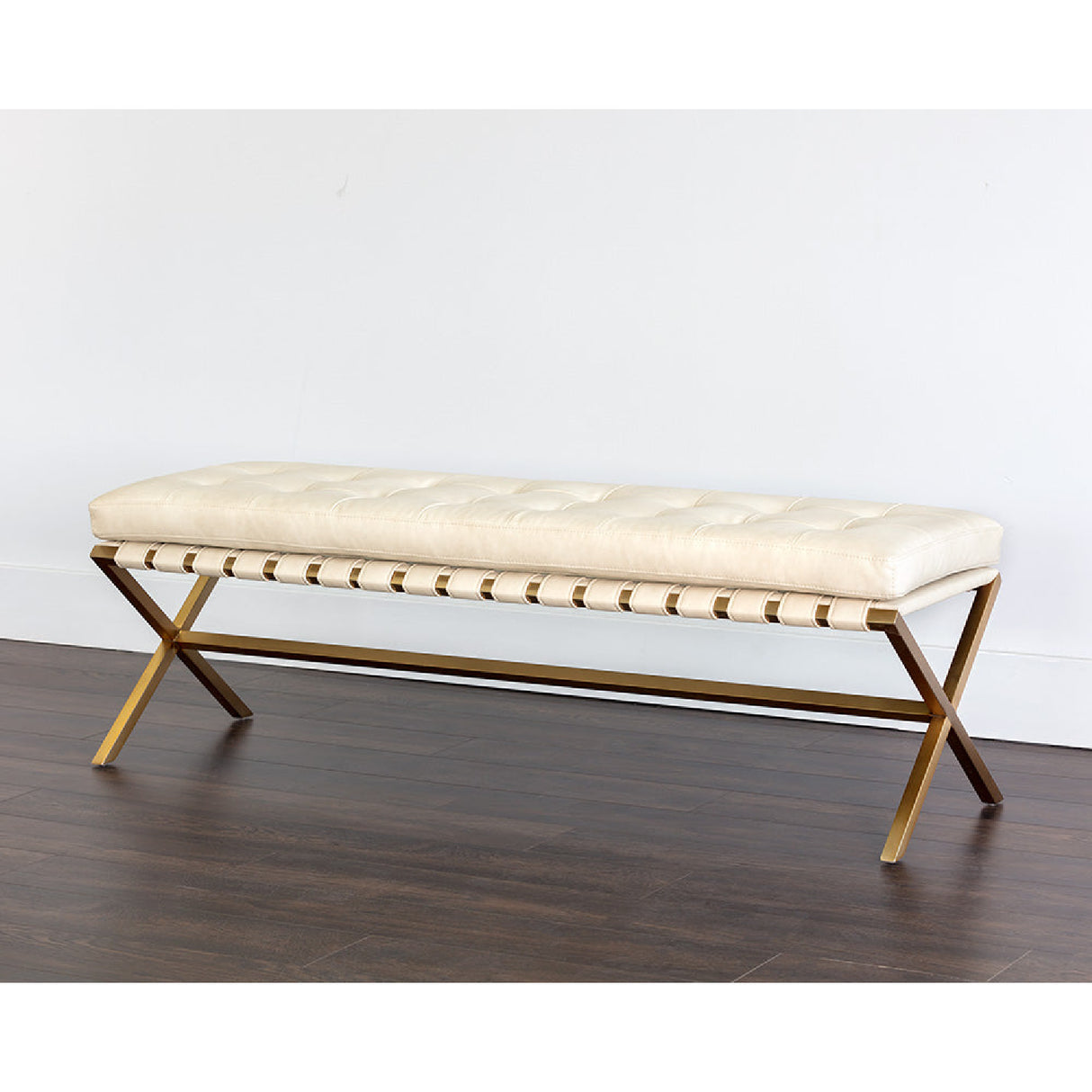   Modern European furniture - Button Tufted Leather Bench - www.oroa.com | Oroa.com
