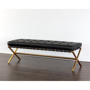   Modern European furniture - Button Tufted Leather Bench - www.oroa.com | Oroa.com