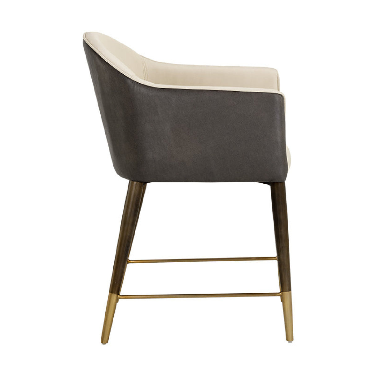  Modern European furniture - Cream Leather Dining Armchair - www.oroa.com | Oroa.com