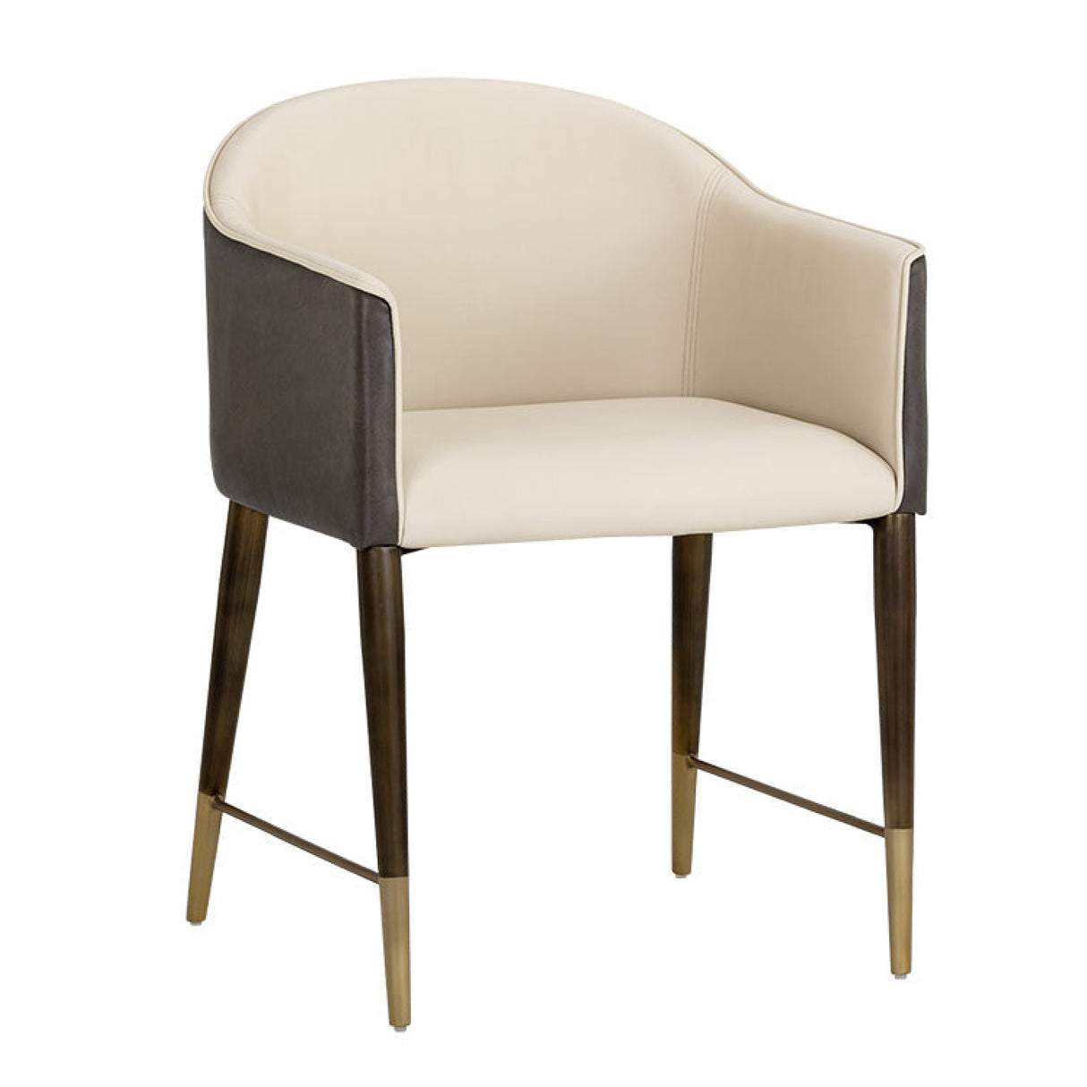   Modern European furniture - Cream Leather Dining Armchair - www.oroa.com | Oroa.com