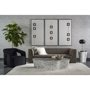  Modern European furniture - Fabric Upholstered Swivel Lounge Chair - www.oroa.com | Oroa.com