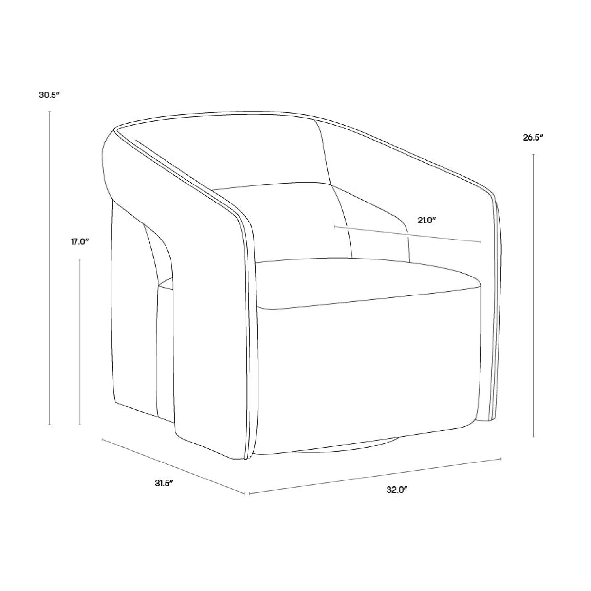   Modern European furniture - Fabric Upholstered Swivel Lounge Chair - www.oroa.com | Oroa.com