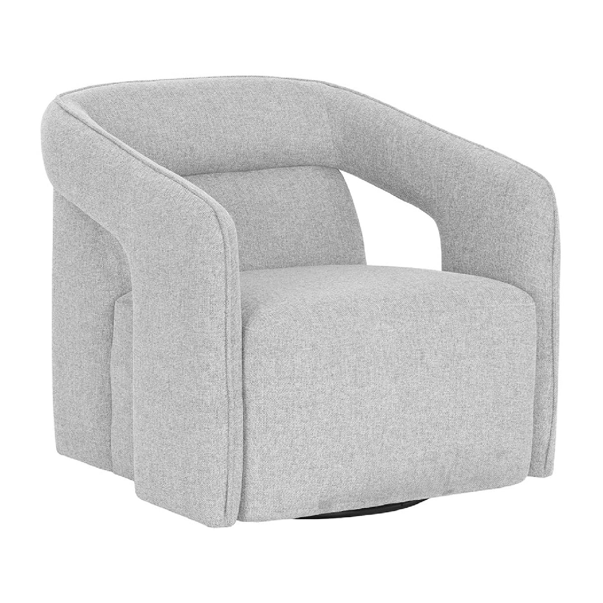   Modern European furniture - Fabric Upholstered Swivel Lounge Chair - www.oroa.com | Oroa.com