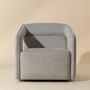   Modern European furniture - Fabric Upholstered Swivel Lounge Chair - www.oroa.com | Oroa.com