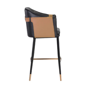   Modern European furniture - Two-Toned Leather Bar Stool - www.oroa.com | Oroa.com