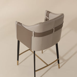   Modern European furniture - Two-Toned Leather Counter Stool - www.oroa.com | Oroa.com