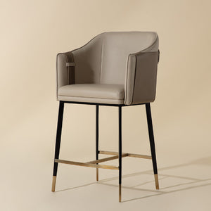   Modern European furniture - Two-Toned Leather Counter Stool - www.oroa.com | Oroa.com