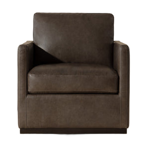   Modern European furniture - Track-Armed Swivel Lounge Chair - www.oroa.com | Oroa.com