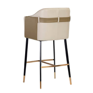   Modern European furniture - Two-Toned Leather Bar Stool - www.oroa.com | Oroa.com
