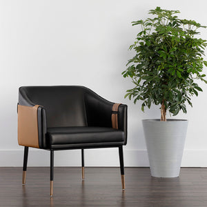   Modern European furniture - Two-Toned Leather Lounge Chair - www.oroa.com | Oroa.com