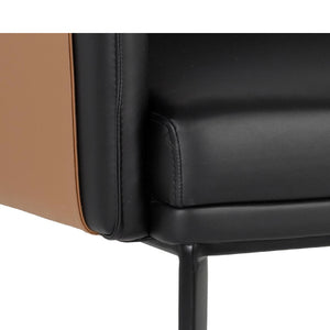   Modern European furniture - Two-Toned Leather Lounge Chair - www.oroa.com | Oroa.com