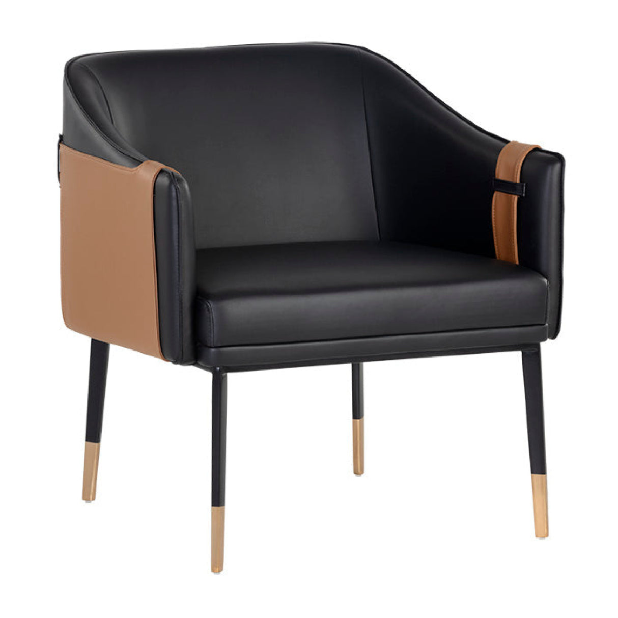   Modern European furniture - Two-Toned Leather Lounge Chair - www.oroa.com | Oroa.com