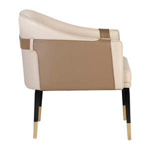   Modern European furniture - Two-Toned Leather Lounge Chair - www.oroa.com | Oroa.com
