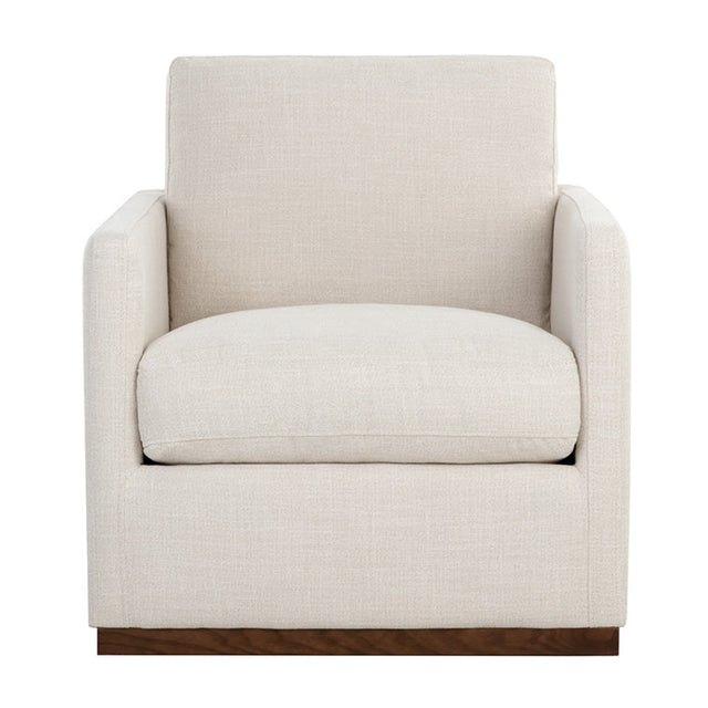 Modern European furniture - Track-Armed Swivel Lounge Chair - www.oroa.com