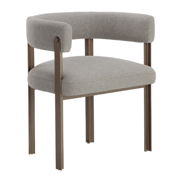 Modern European furniture - Curved Wood Frame Dining Armchair - www.oroa.com