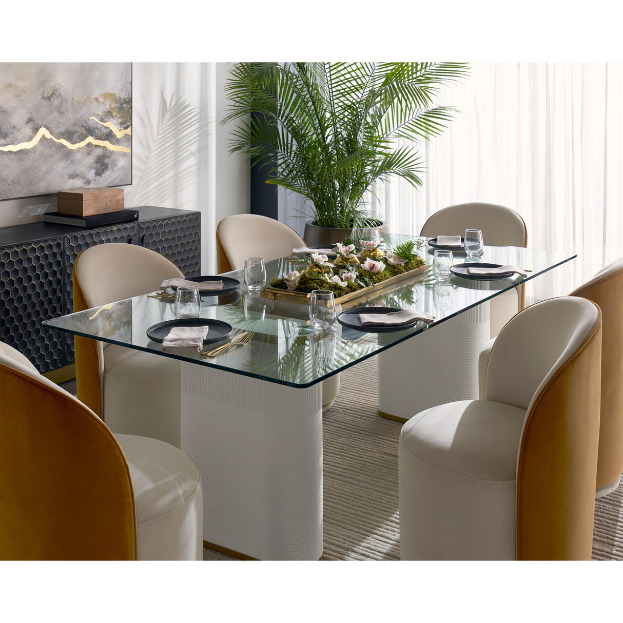   Fabric Swivel Dining Chair | Oroa.com