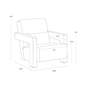   Modern European furniture - Modern Fabric Lounge Chair - www.oroa.com | Oroa.com