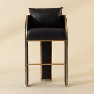   Modern European furniture - 3-Legged Leather Bar Stool - www.oroa.com | Oroa.com