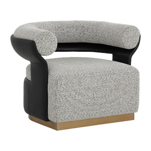   Modern European furniture - Curved-Back Swivel Lounge Chair - www.oroa.com | Oroa.com