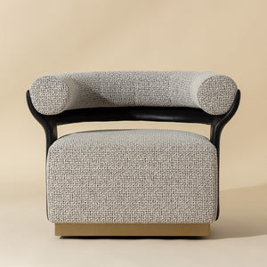   Modern European furniture - Curved-Back Swivel Lounge Chair - www.oroa.com | Oroa.com