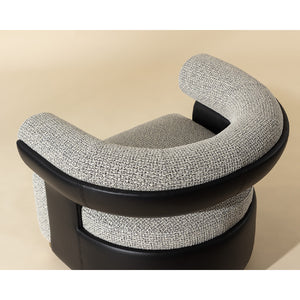   Modern European furniture - Curved-Back Swivel Lounge Chair - www.oroa.com | Oroa.com