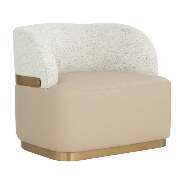 Modern European furniture - Leather Seat Swivel Lounge Chair - www.oroa.com