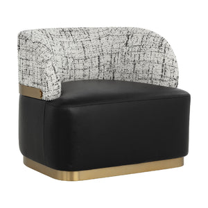   Modern European furniture - Leather Seat Swivel Lounge Chair - www.oroa.com | Oroa.com