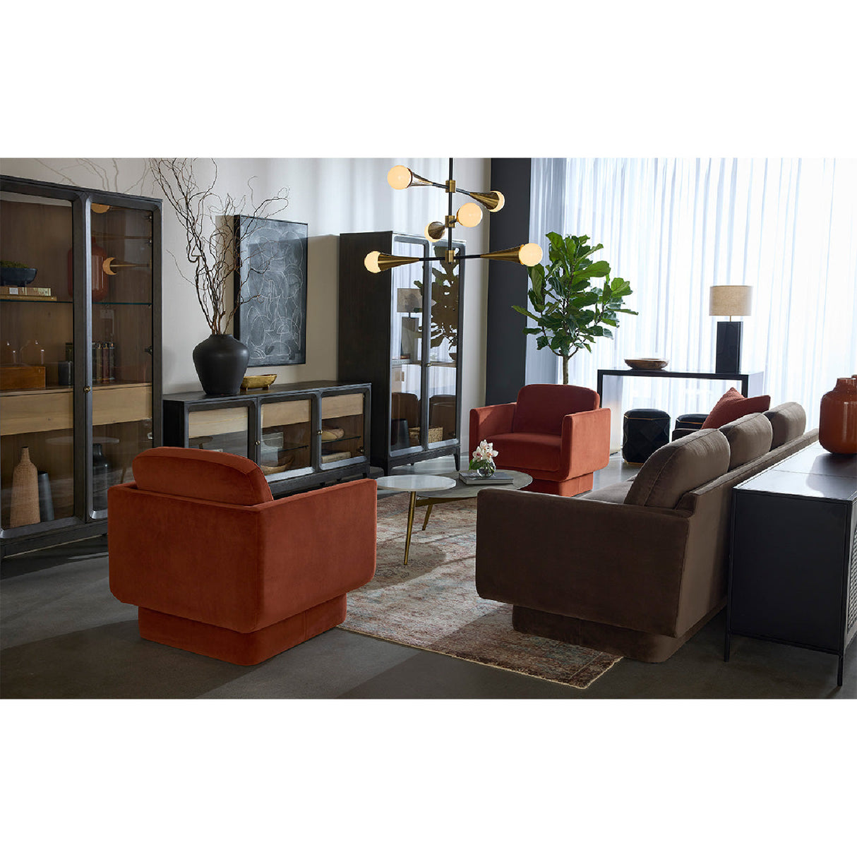   Modern European furniture - Retro Style Fabric Sofa - www.oroa.com | Oroa.com