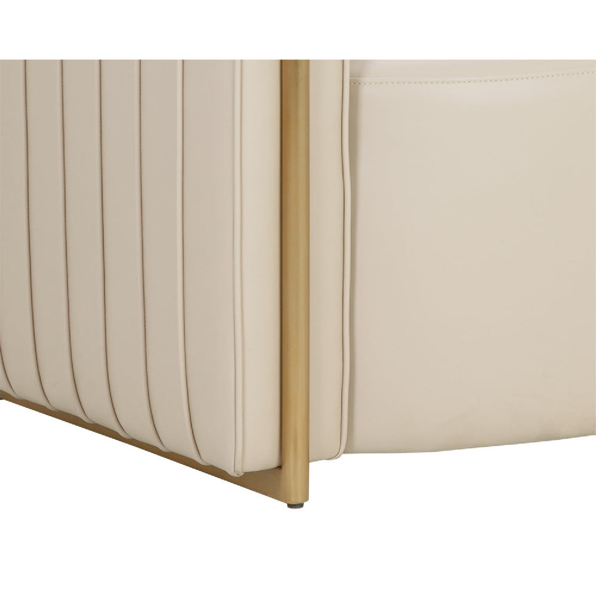   Modern European furniture - Leather Channel-Piped Lounge Chair - www.oroa.com | Oroa.com