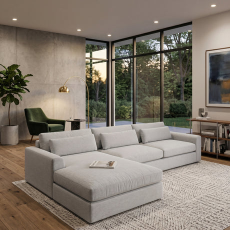   Modern European furniture - White Left Sofa Chaise - www.oroa.com | Oroa.com