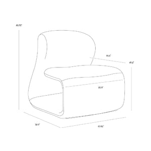   Modern European furniture - Contemporary Fabric Lounge Chair - www.oroa.com | Oroa.com