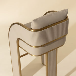   Modern European furniture - 3-Legged Leather Bar Stool - www.oroa.com | Oroa.com