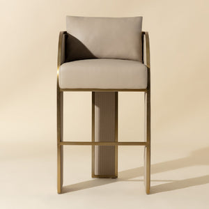  Modern European furniture - 3-Legged Leather Bar Stool - www.oroa.com | Oroa.com