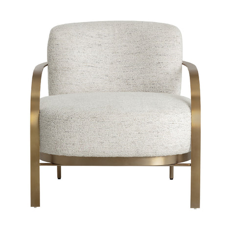   Modern European furniture - Gold Framed Fabric Lounge Chair - www.oroa.com | Oroa.com