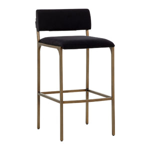   Modern European furniture - Black Fabric Bar Stool - www.oroa.com | Oroa.com