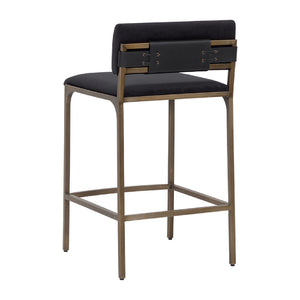   Modern European furniture - Black Fabric Counter Stool - www.oroa.com | Oroa.com