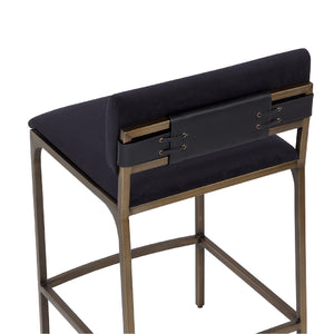   Modern European furniture - Black Fabric Counter Stool - www.oroa.com | Oroa.com
