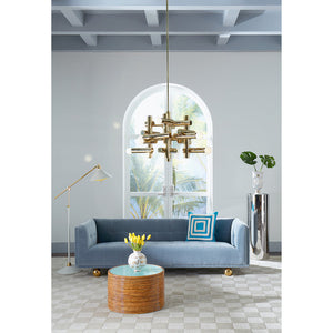 Stacked Metallic Tubes Chandelier | Jonathan Adler Milano Kinetic | Oroa.com