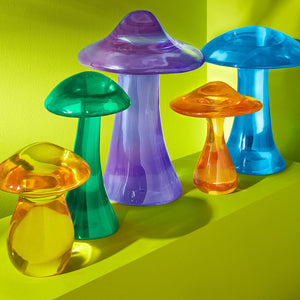 Turquoise Acrylic Decorative Object | Jonathan Adler Mushroom