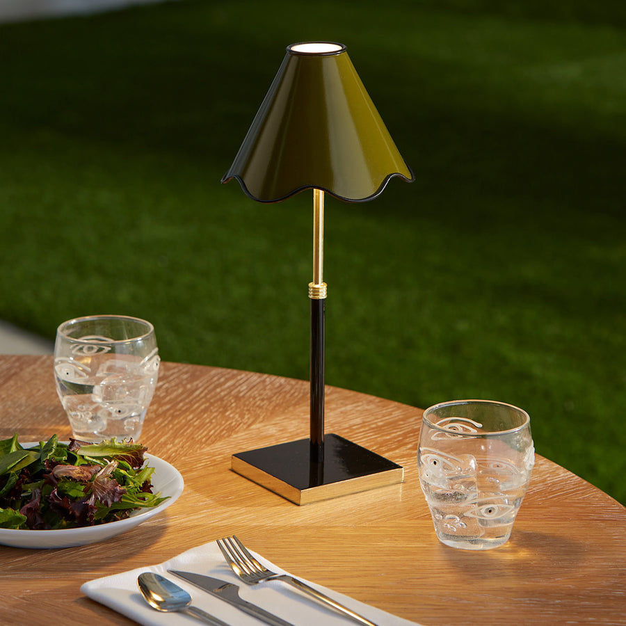 Beaded Edge Rechargeable Table Lamp | Jonathan Adler Ripple | Oroa.com