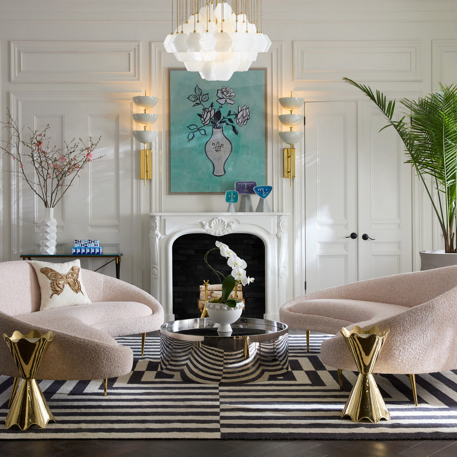 Hexagonal Glass Diamond Chandelier | Jonathan Adler Vienna | Oroa.com